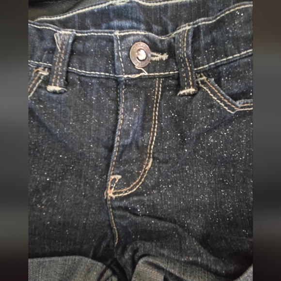 Jordache Girls Denim Sparkle Stretch Shorts Sz4T - Picture 3 of 6
